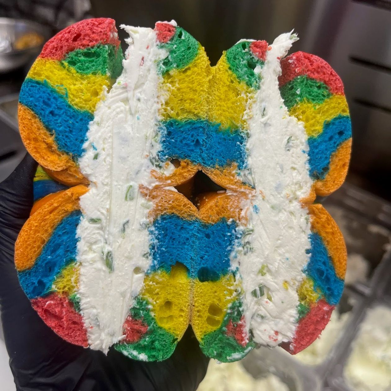 rainbow bagels